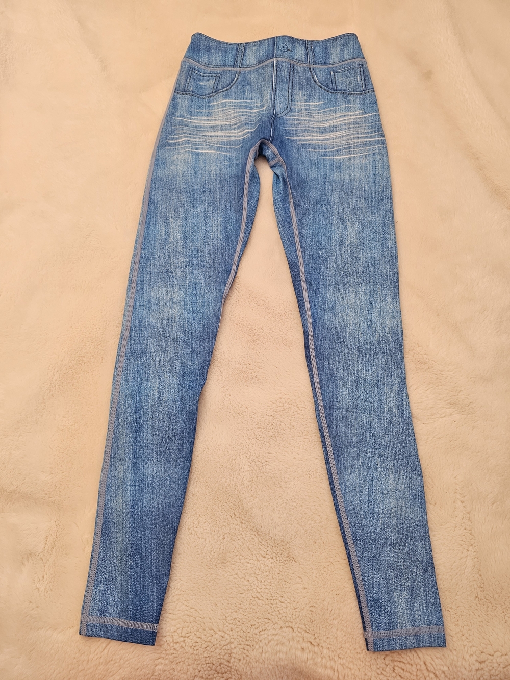Zyia Jean Print Leggings Size 4